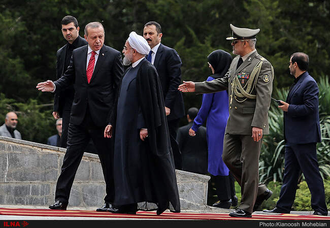 مراسم استقبال رسمی از رجب طیب اردوغان، رییس جمهور ترکیه