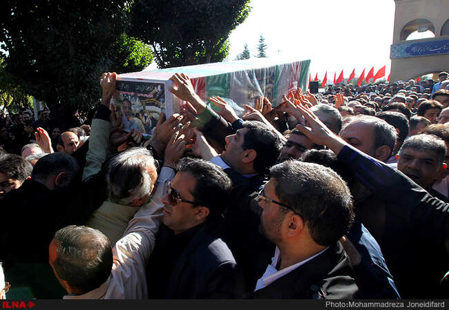 مراسم تشییع خبرنگار شبکه خبر
