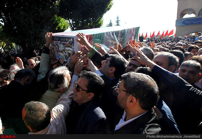 مراسم تشییع خبرنگار شبکه خبر
