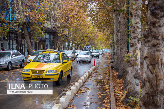 بارش اولین باران پاییزی در قزوین