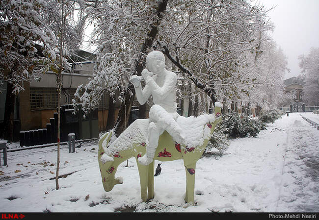 بارش برف پاییزی در تهران