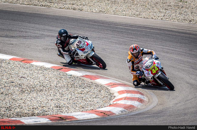 دور دوم مسابقات موتورسواری سرعت ایران