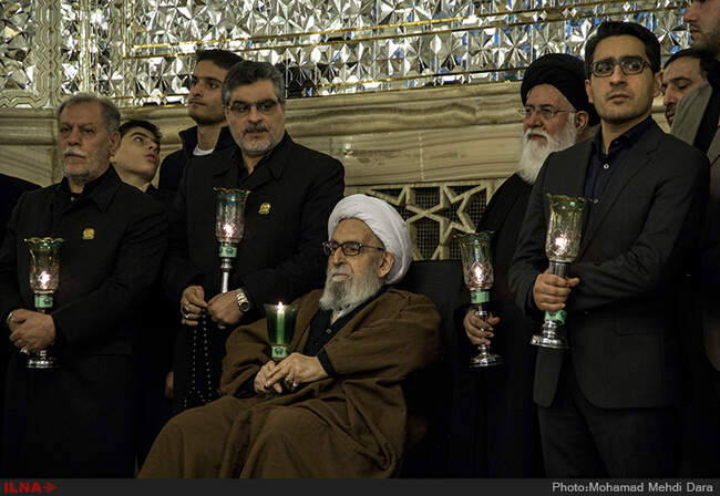 خطبه خوانی شب شهادت امام رضا (ع)در حرم مطهر رضوی با حضور عباس عراقچی