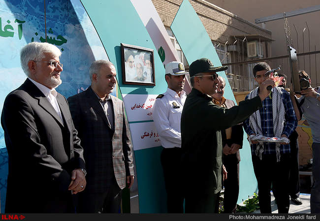 مراسم بازگشایی مدارس با حضور عارف