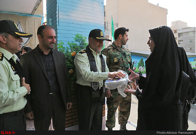 آیین بازگشایی مدارس با حضور سردار رحیمی