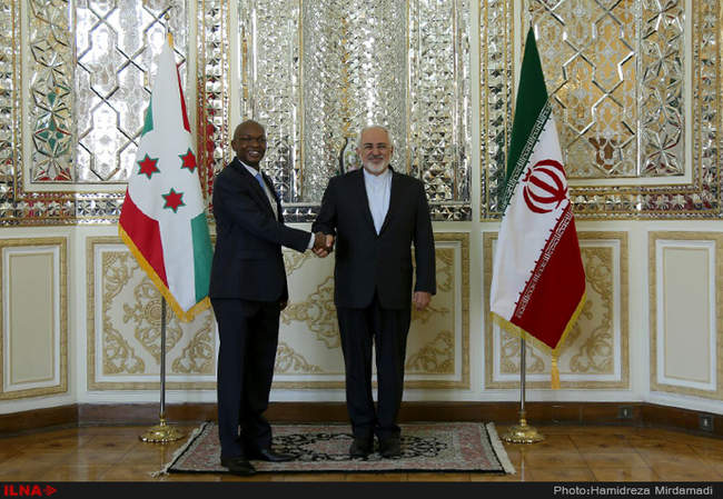 دیدار وزیر امور خارجه بروندی با محمدجواد ظریف وزیر امور خارجه کشورما