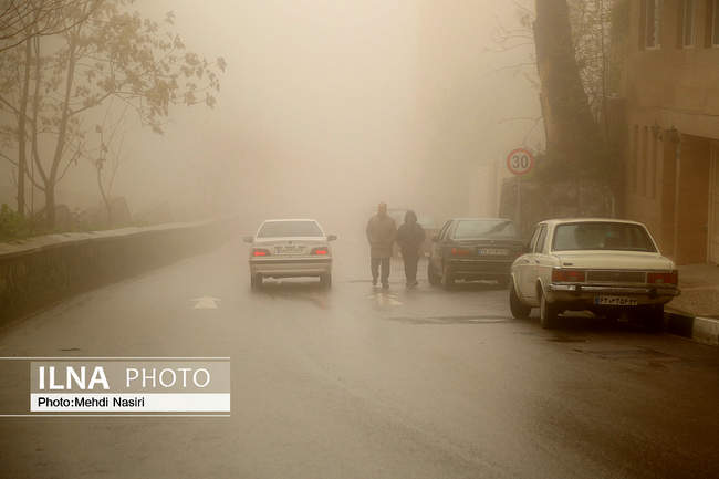 مه گرفتگی در تهران