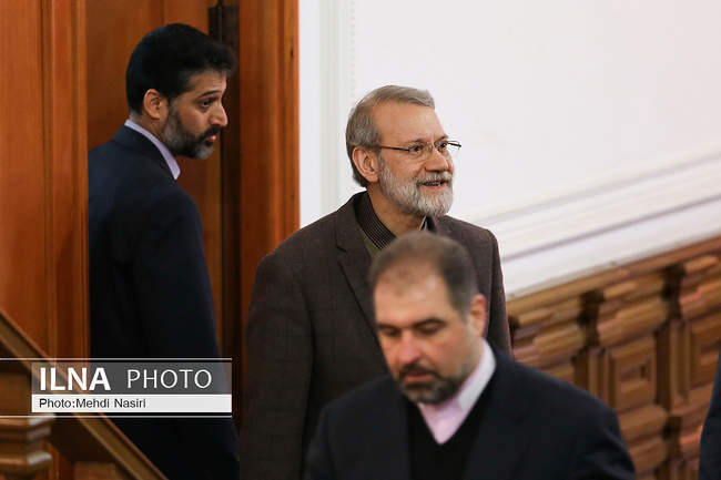 نشست خبری علی لاریجانی رئیس مجلس شورای اسلامی