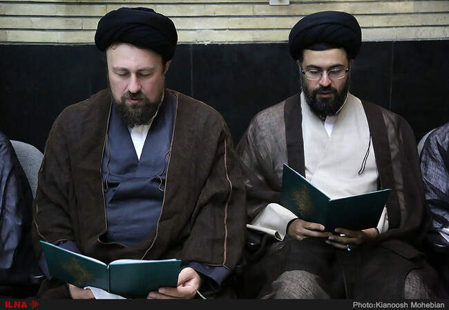 مراسم ترحیم مادر حجت الاسلام محتشمی پور