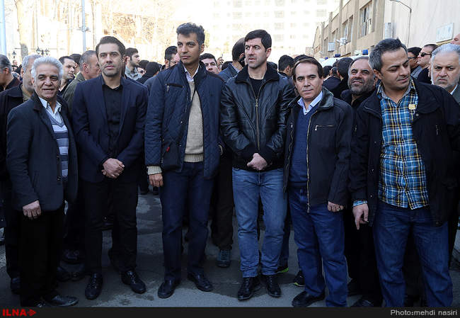 تشییع پیکر رضا احدی بازیکن اسبق استقلال