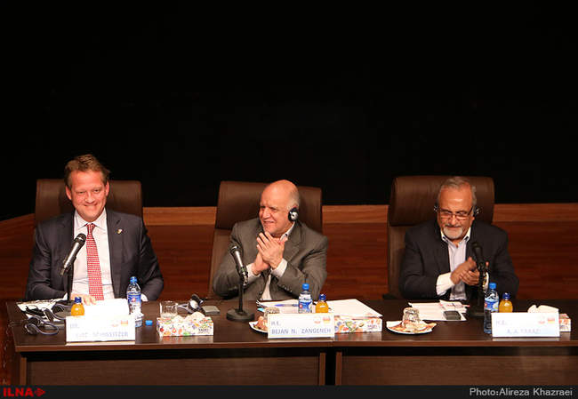 دیدار بیژن نامدار زنگنه وزیر نفت با زیگمار گابریل معاون صدر اعظم و وز