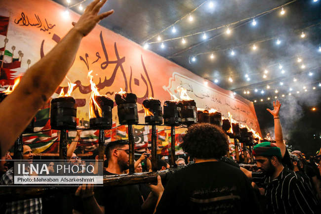 آئین مشعل گردانی در دولت آباد شهر ری