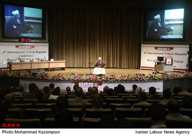 حضور آیت‌الله هاشمی درششمین کنفرانس بین‌المللی هپاتیت تهران