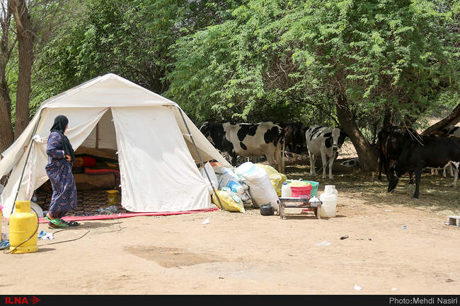 زندگی سیل‌زدگان روستای خسرج در اردوگاه 