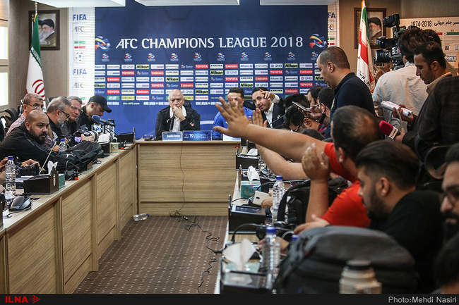 نشست خبری مربیان پرسپولیس تهران و السد قطر