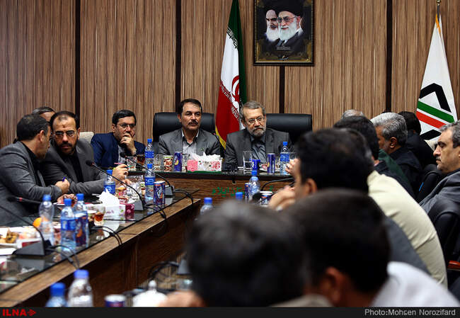بازدید رئیس مجلس از مرز مهران و شلمچه 