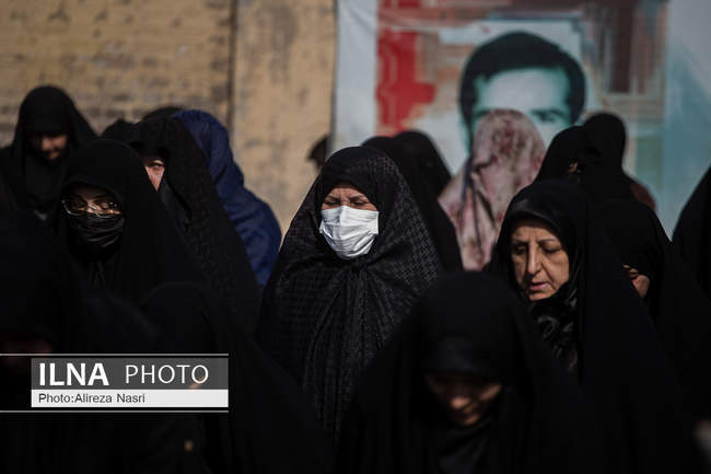 تشییع هشت لاله زهرایی در قزوین