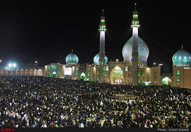 مراسم احیای شب بیست سوم ماه رمضان در مسجد جمکران