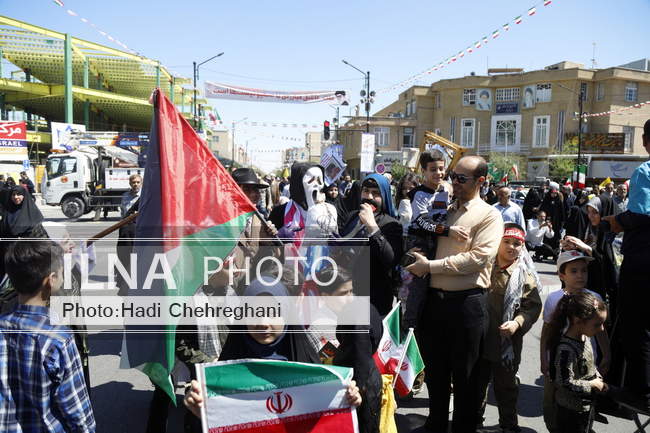 راهپیمایی روز قدس استان قم