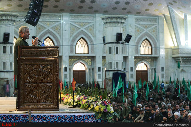 اجتماع بزرگ بسیجیان تهران در حرم امام خمینی (ره)