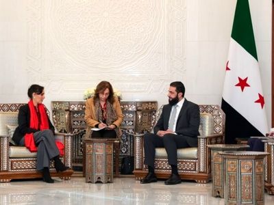 دیدار هیئت کمیساریای اتحادیه اروپا با «احمد الشرع»