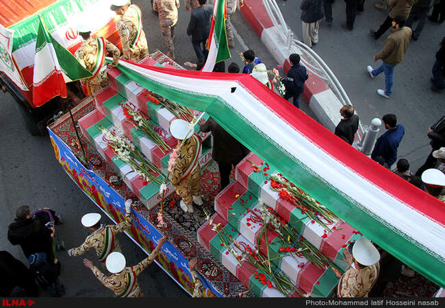 مراسم استقبال از پیکر مطهر ۲۰ شهید گمنام دوران دفاع مقدس/سنندج