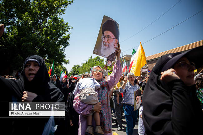 راهپیمایی جمعه خشم و نصر در قزوین