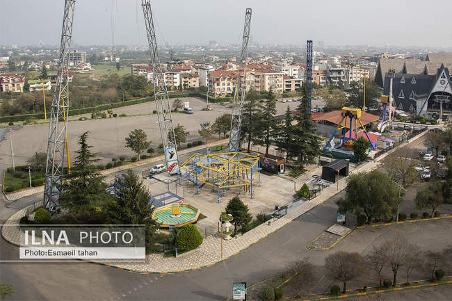 چشم انداز جنگل و دریا در قاب طبیعت