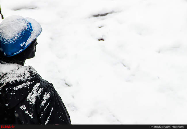 بارش برف در کرج