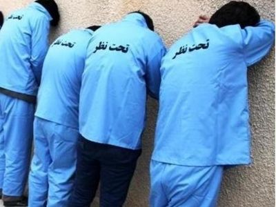 دستگیری اراذل و اوباش منطقه ملک آباد شهرستان چهارباغ