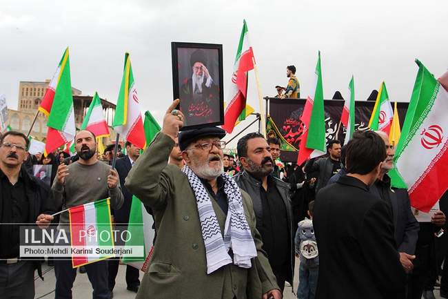 سوگواری چهلمین روز شهادت رهبر انقلاب در اصفهان