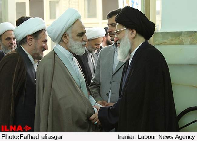 مراسم ترحیم مادر آیت‌الله هاشمی شاهرودی