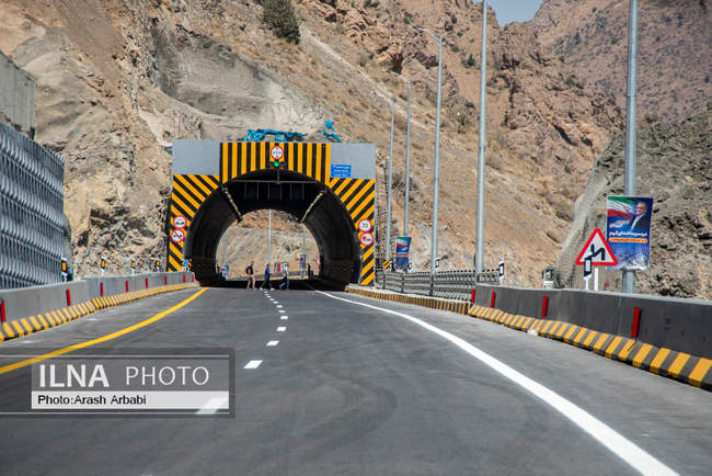 آیین بهره‌برداری از باند شرقی منطقه دو آزادراه تهران - شمال