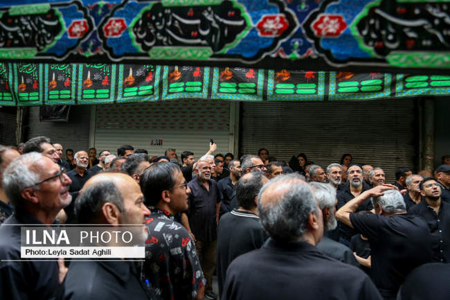 عزاداری تاسوعای حسینی در بازار تهران