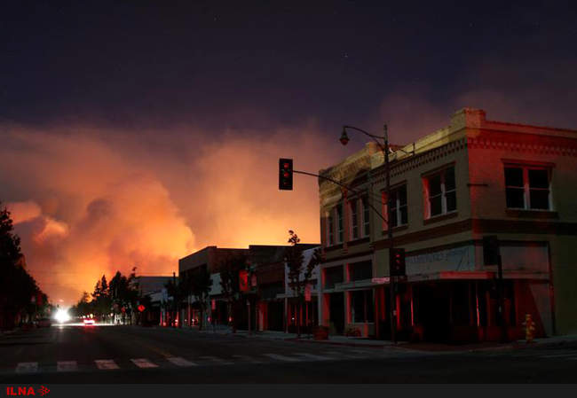 آتش سوزی گسترده در ایالت کالیفرنیا