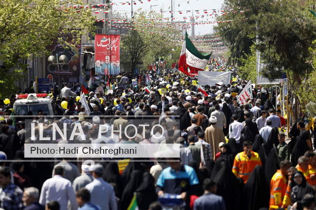 راهپیمایی روز قدس استان قم