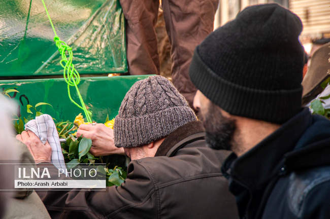 مراسم تشییع پیکر مطهر ۱۰۰ شهید گمنام دفاع مقدس در تهران / 1