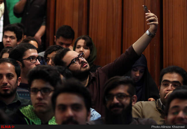 حضور دکتر عارف و مهندس جلودار زاده در دانشگاه تهران