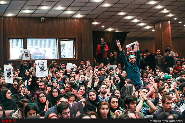 حضور خاتمی و پزشکیان در مراسم گرامیداشت روز دانشجو دانشگاه تهران