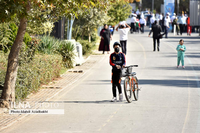نهمین دوره همایش دوچرخه سواری همیاران پلیس