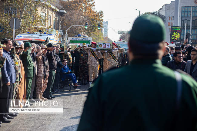 تشییع هشت لاله زهرایی در قزوین