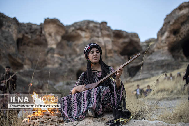 جشن مهرگان در غار کرفتو دیواندره 