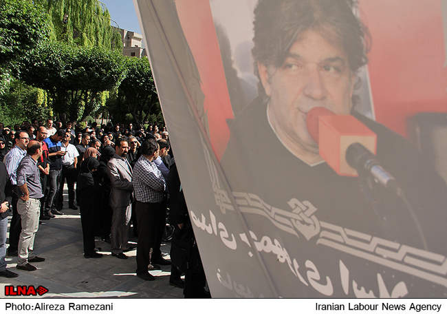 مراسم تشییع پیکر مهران دوستی