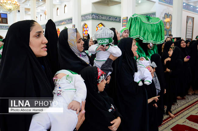  همایش شیرخوارگان حسینی در رشت