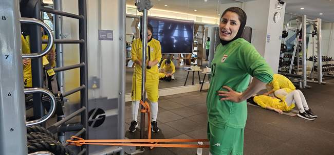 تمرین ریکاوری ملی پوشان فوتسال بانوان در سالن جیم