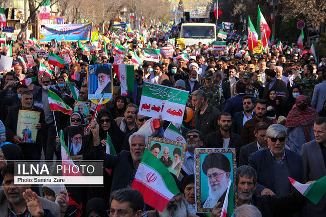 راهپیمایی ۲۲بهمن در شیراز