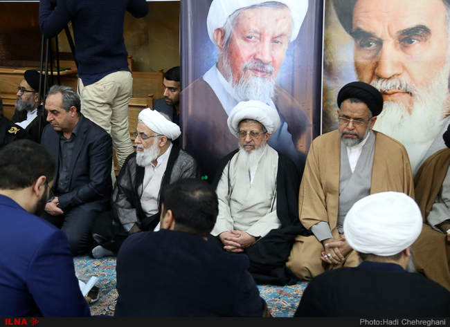 مراسم ختم آیت الله مومن در قم 