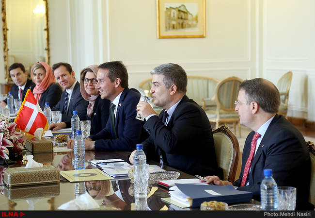دیدار وزیرامورخارجه دانمارک با محمد جواد ظریف