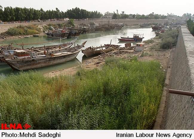 گزارش تصویری از آلودگی و تخریب محیط زیست رودخانه زهره هندیجان