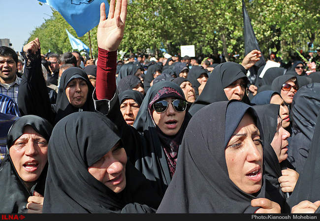 مراسم تشییع پیکر جان‌ باختگان فاجعه منا در تهران/2